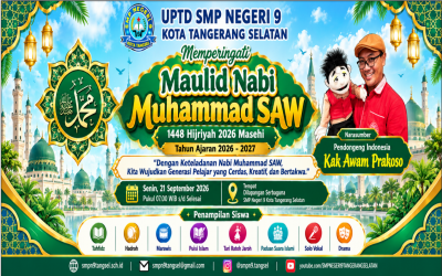 Semarak Maulid Nabi Muhammad SAW 1448 H di UPTD SMP Negeri 9 Kota Tangerang Selatan